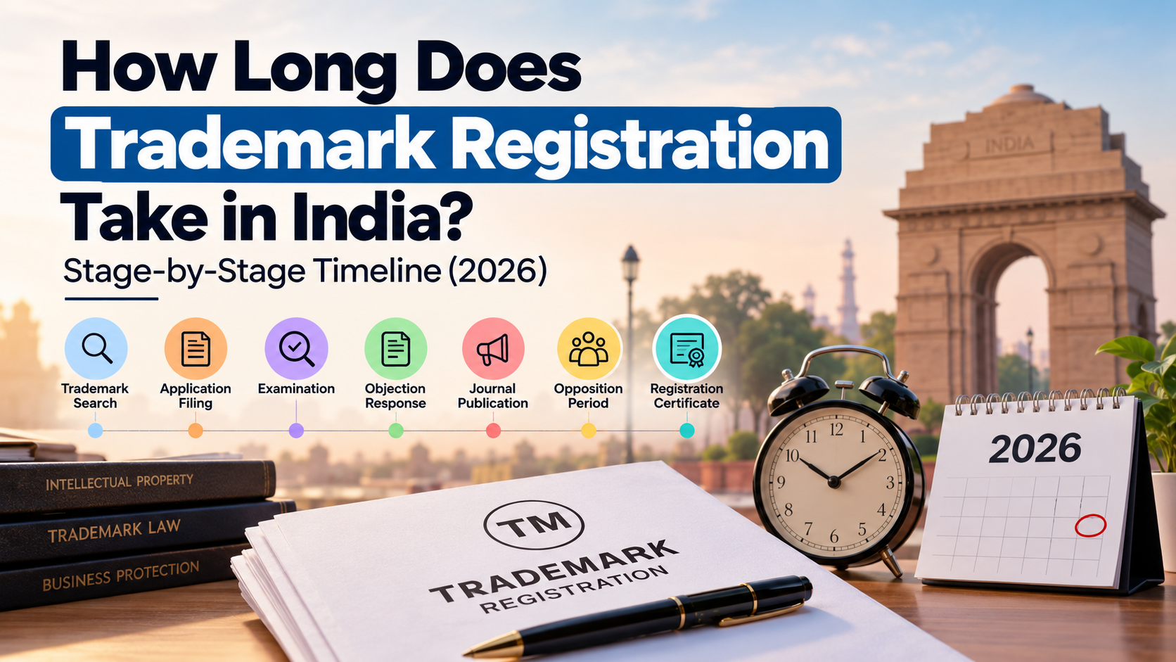 How Long Does Trademark Registration Take in India? Stage-by-Stage Timeline (2026)