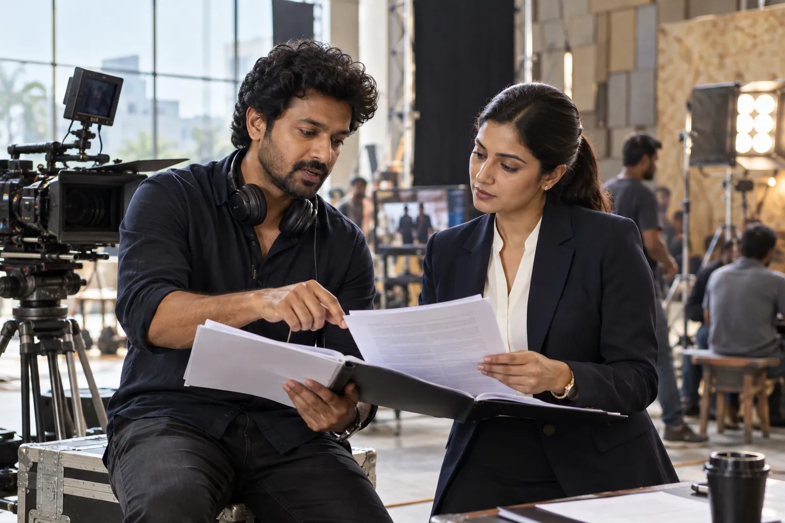 Indian media producer and legal adviser in a film studio