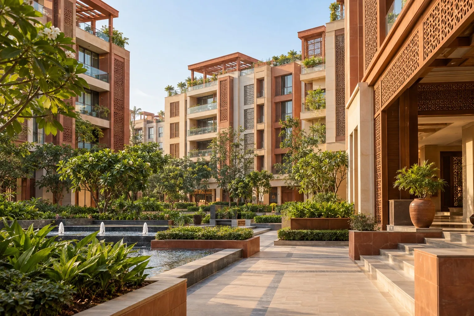 Contemporary Indian residential buildings